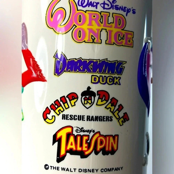 Walt Disneys World on Ice- Darkwing Duck, Chip & Dale, and Tail  Spin 1992 Cup - Picture 4 of 15
